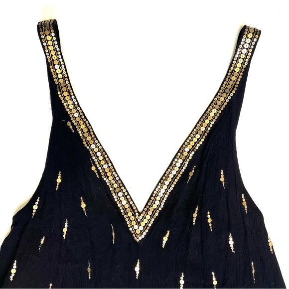 Free People Intimately Rising Sun Sequin Mini Dress Tunic Size Small - Picture 7 of 12